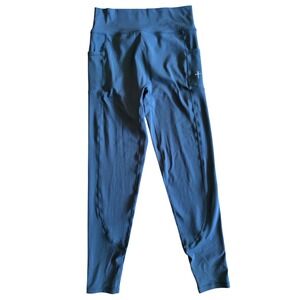 Three Nails Womens High Waisted Active Leggings Gray XL Pockets Cross Logo
